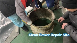 باكر نهاية إصلاح المجاري بدون خنادق لتركيب بطانة الأشعة فوق البنفسجية