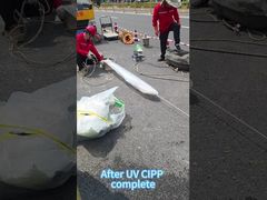 إعادة تأهيل المجاري بدون خنادق بالأشعة فوق البنفسجية CIPP بكفاءة